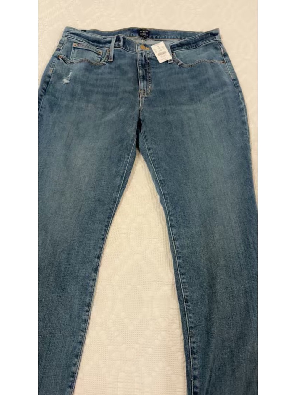 NWT J. Crew Women's Slim Boyfriend Mid-Rise Classic Blue Jeans